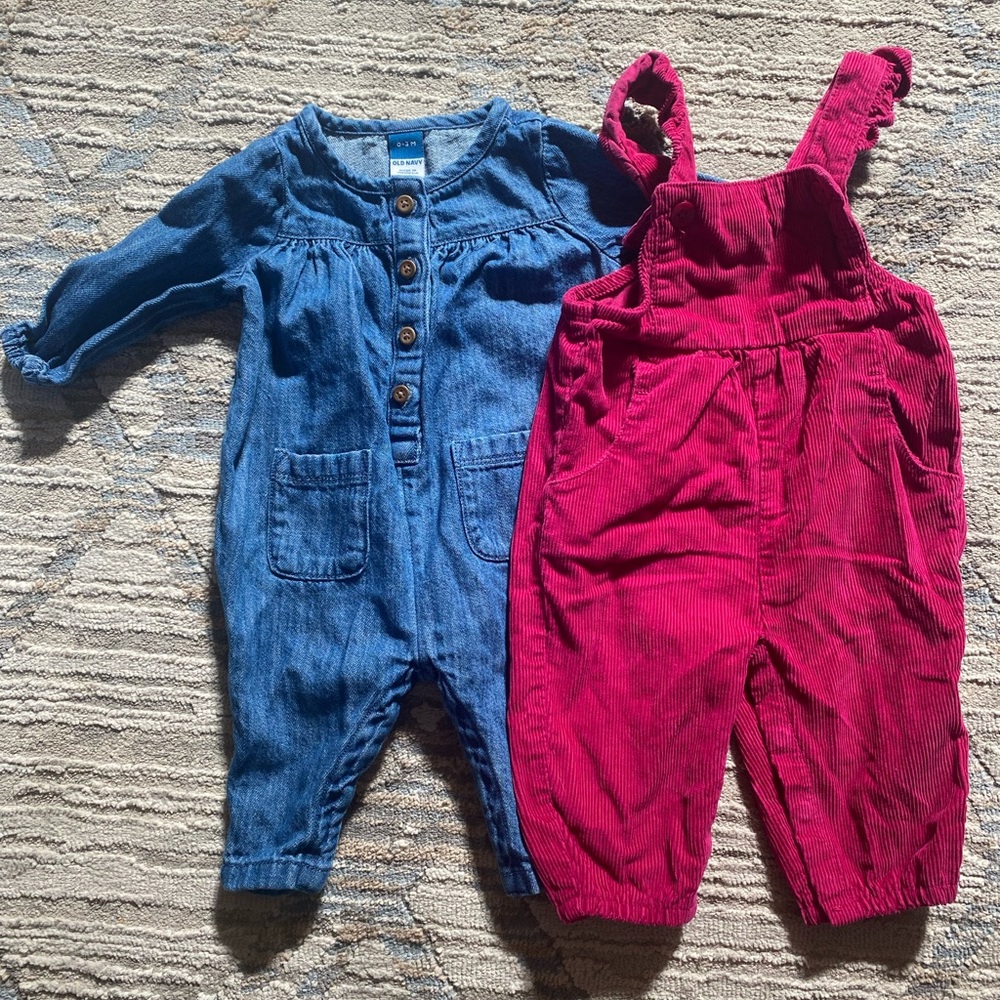 Corduroy Overall and Jean One-piece